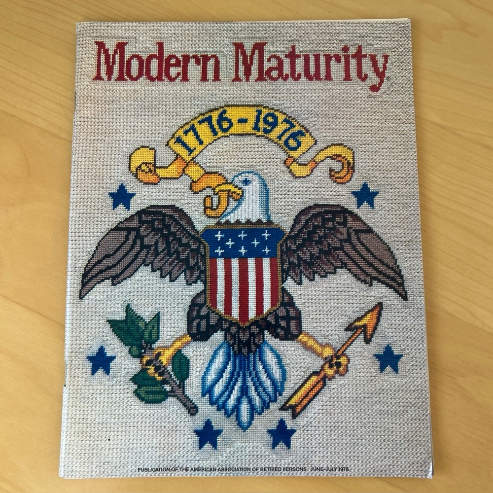 VTG Modern Maturity Magazine June-July 1976 Special Bicentennial Section